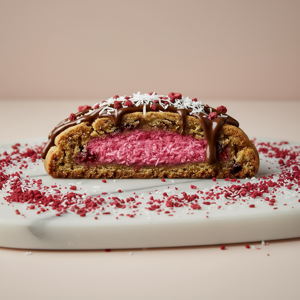 Raspberry Ruffle Cookie