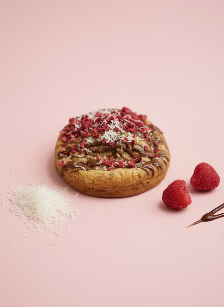 Raspberry Ruffle Cookie