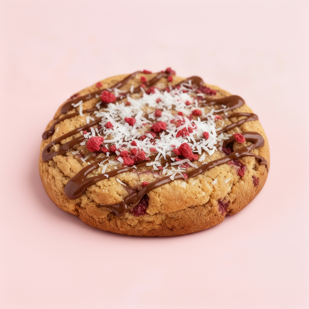 Raspberry Ruffle Cookie