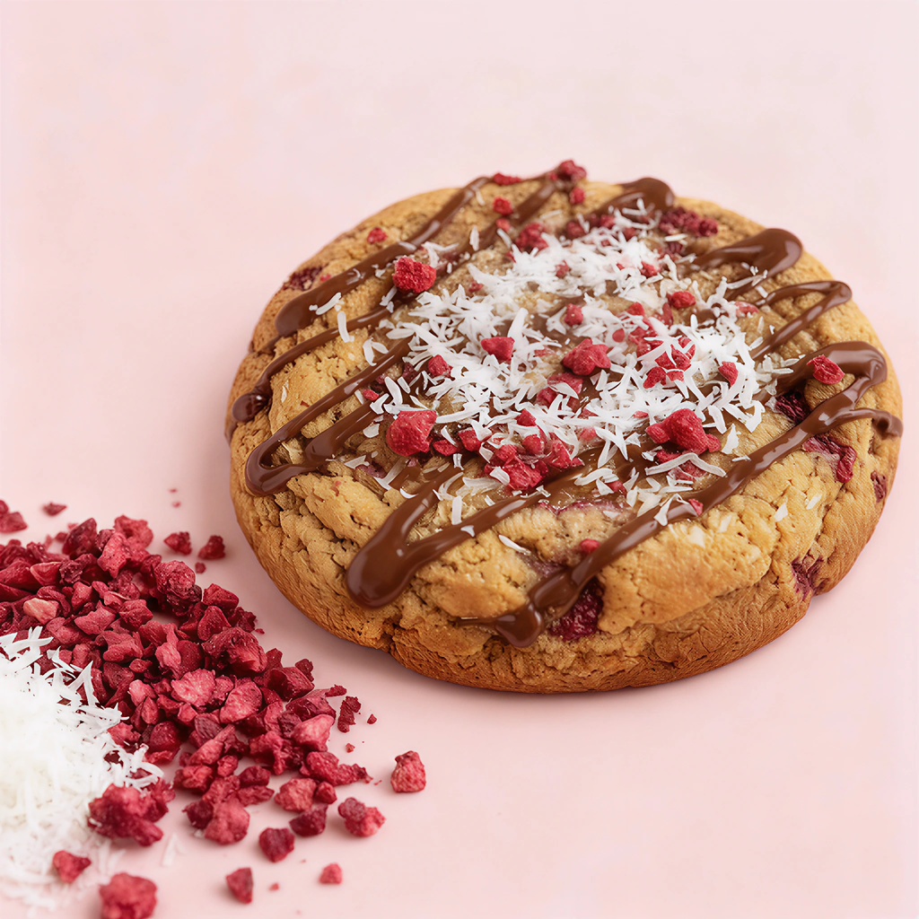 Raspberry Ruffle Cookie