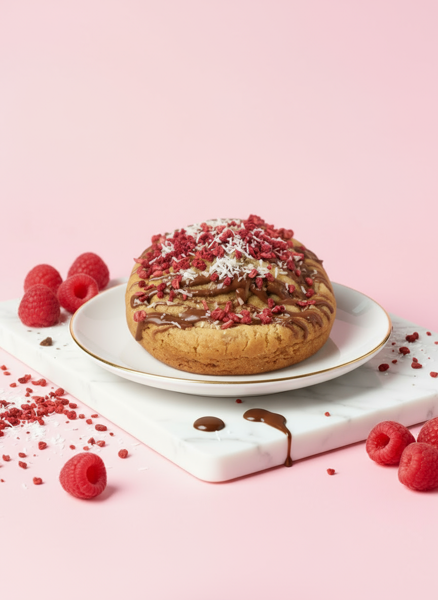 Raspberry Ruffle Cookie